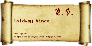 Moldvay Vince névjegykártya